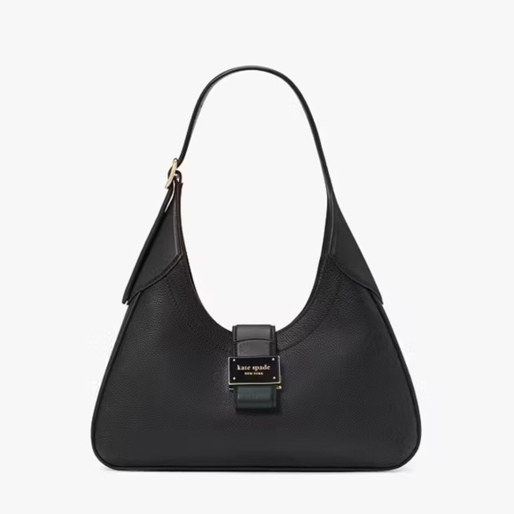 NWT Kate spade Nouveau Small Shoulder Bag Black Leather Purse